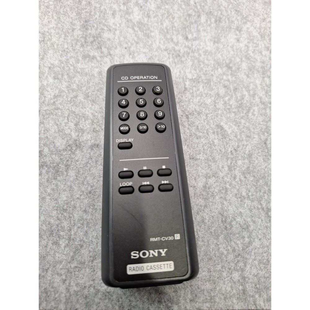 SONY RMT-CV30 CD BOOMBOX RADIO CASSETTE REMOTE CONTROL GOOD CONDITION Untested